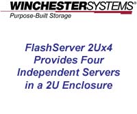 Video shows how the FlashServer 2Ux4 cuts cost, reduces rack space and saves power. It is an ideal product for server consolidation, for high density, general purpose server environments and for deploying converged infrastructure or hyper-converged solutions.