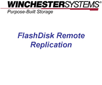 How to video demonstrates the powerful, yet simple steps to setting up a remote replication site using FlashDisk RAID Disk Arrays. Now there is no reason do without a remote site for your data protection!